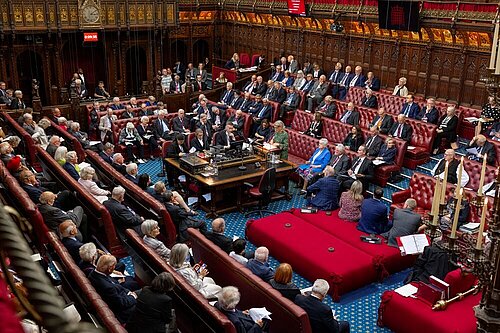 Lords private members' bills ballot taking place within the House of Lords (Image: UK Parliament)